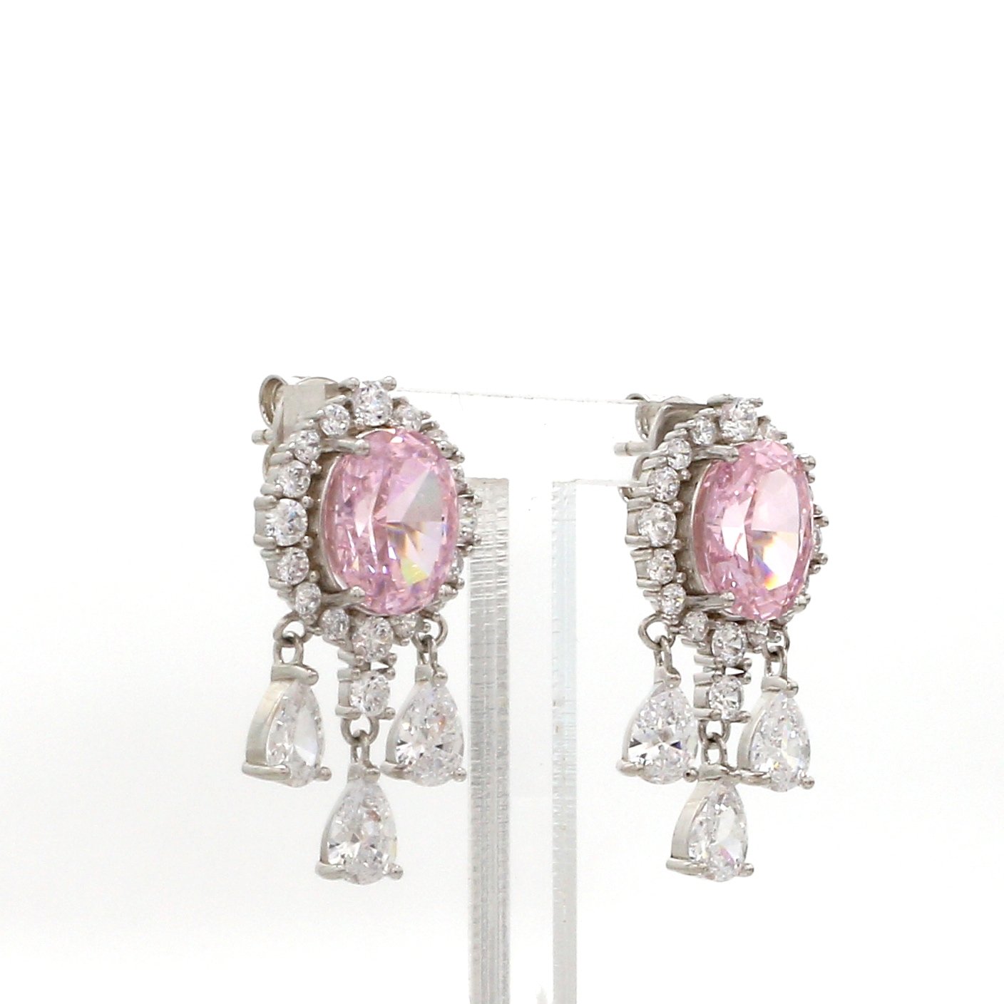 Blush Crystal Drops – Signature Earrings by Nirelle - Image 3