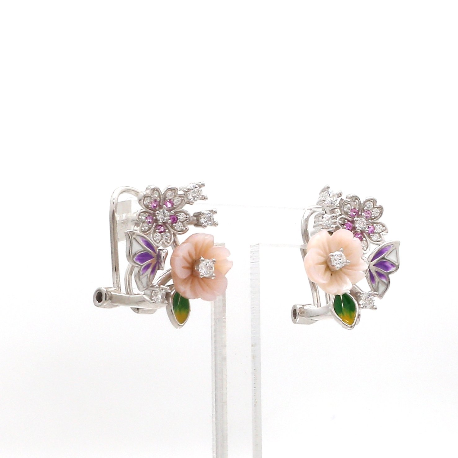 Nirelle Spring Garden Studs – Elegant Silver Jewellery Inspired by Blooming Gardens - Image 3