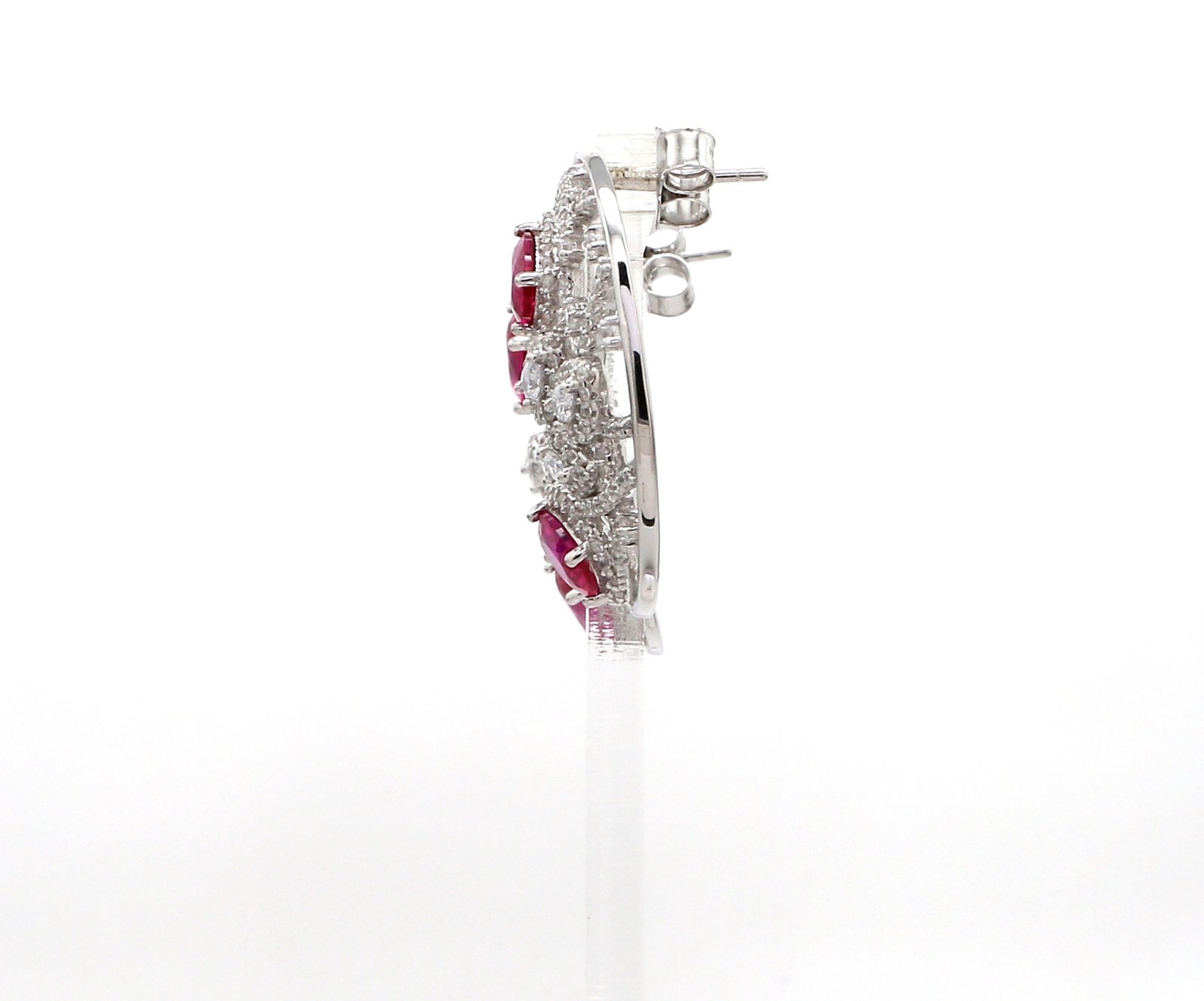 Round Ruby Mystry – Signature Earrings by Nirelle - Image 4