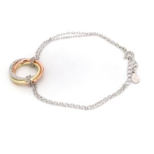 Nirelle Tricolor Loop Bracelet – Elegant Hues in a Chic Twist