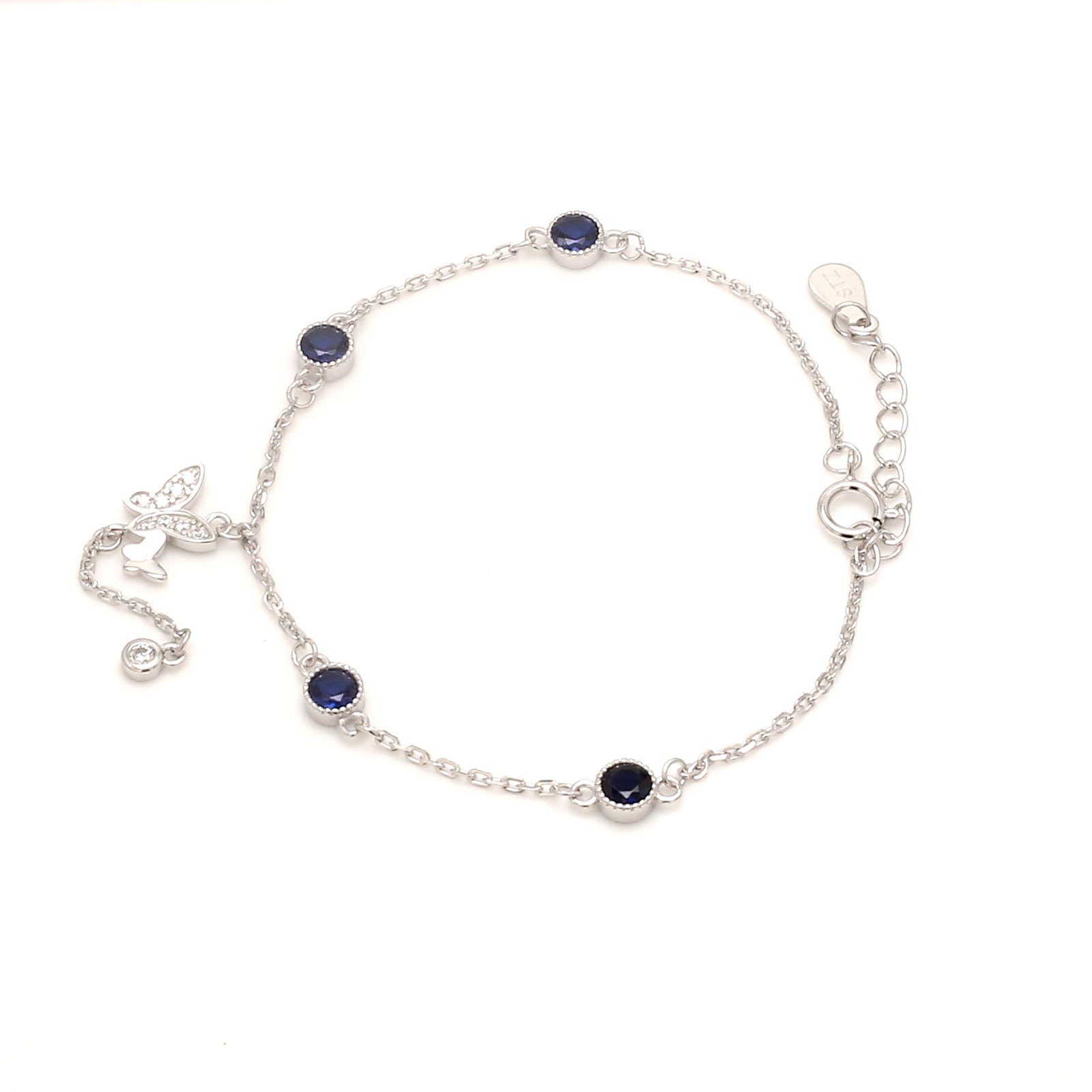 Nirelle Blue Drop Charm – Radiant Blue Crystal Drop - Image 4