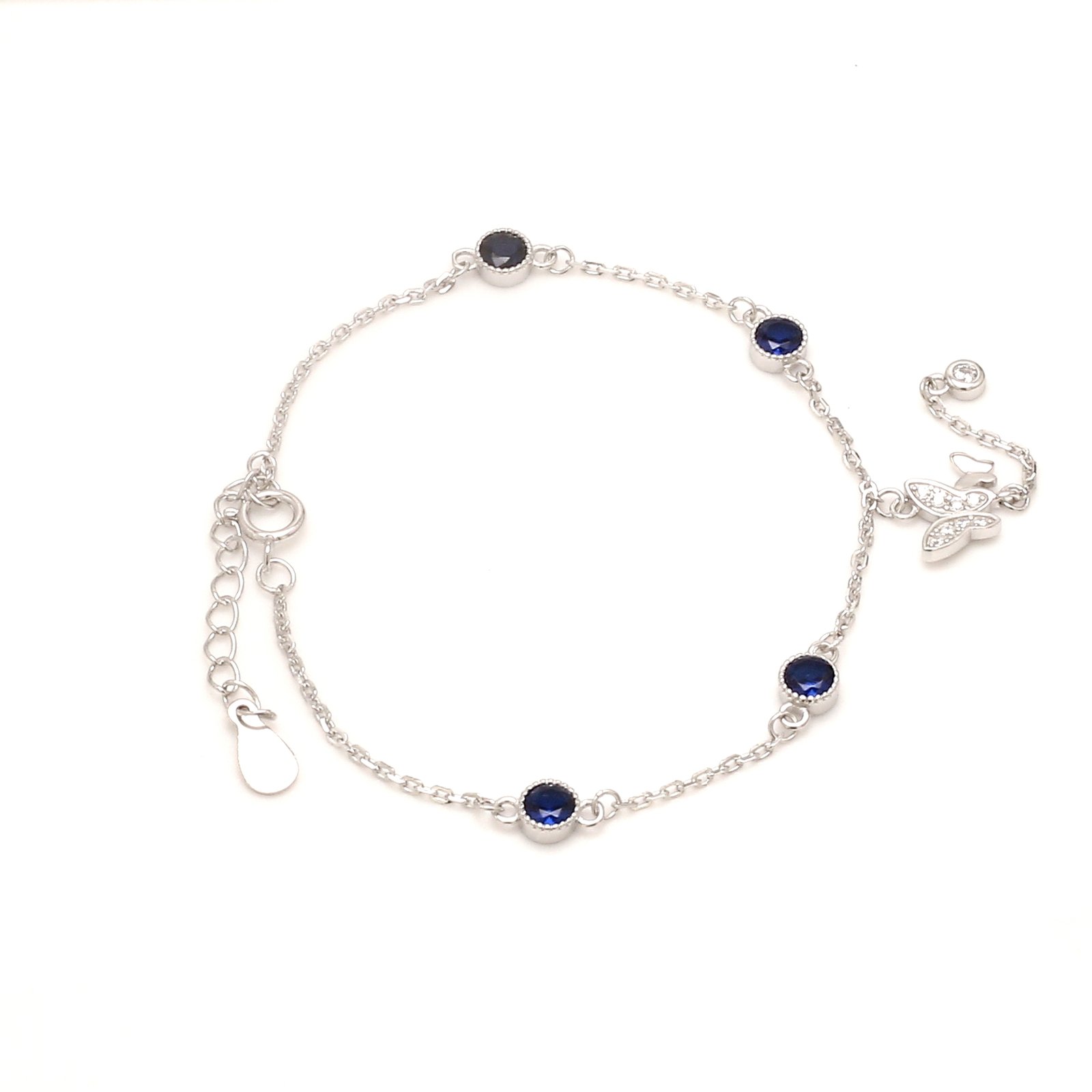 Nirelle Blue Drop Charm – Radiant Blue Crystal Drop - Image 5
