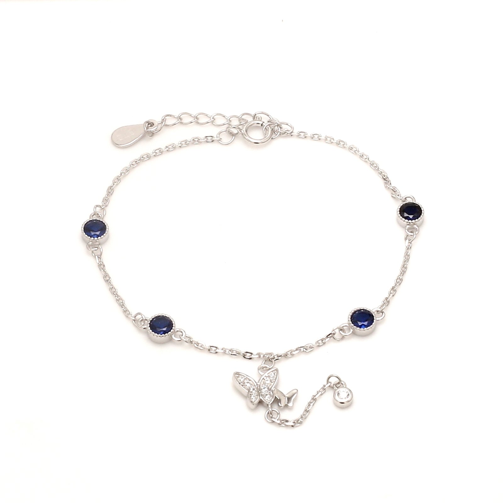 Nirelle Blue Drop Charm – Radiant Blue Crystal Drop - Image 6