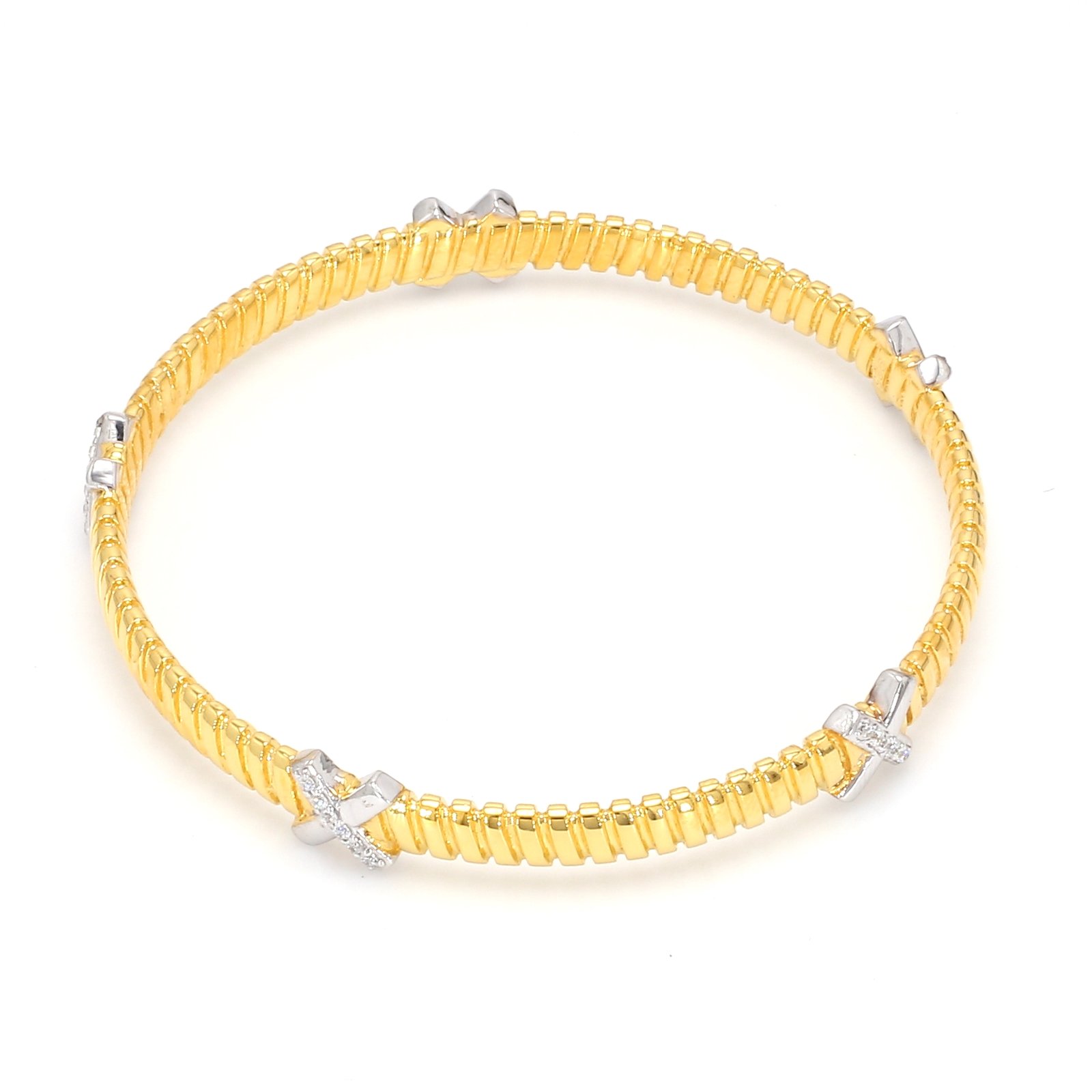 Nirelle Elegant Cross Bangle - Image 2