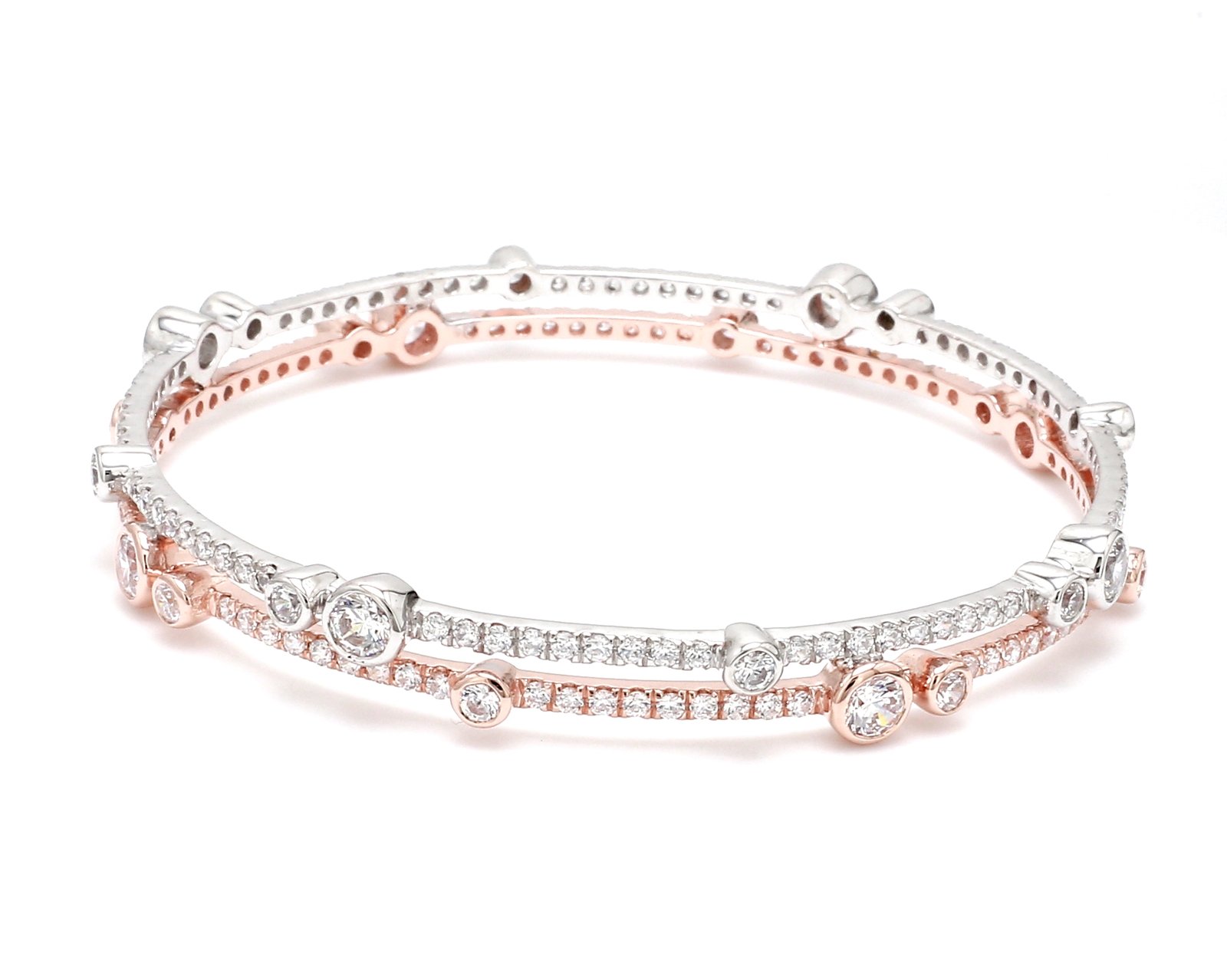 Nirelle Double Bezel Set Bangle
