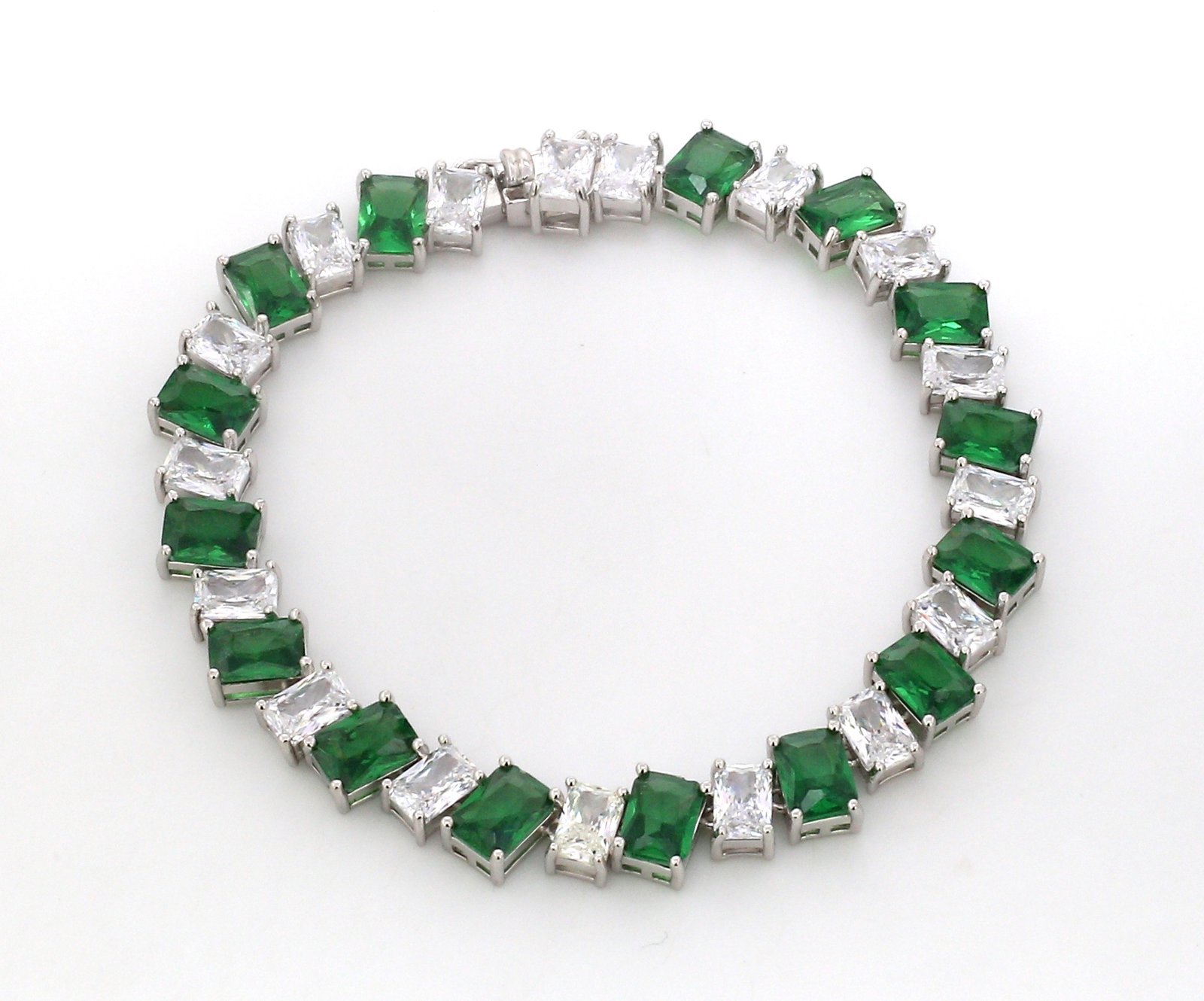 Nirelle Emerald Elegance Tennis Bracelet