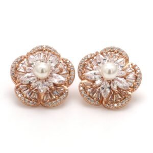 Nirelle Rose Pearl Studs