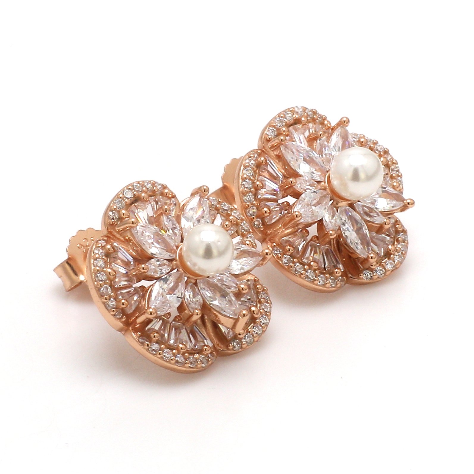 Nirelle Rose Pearl Studs - Image 2