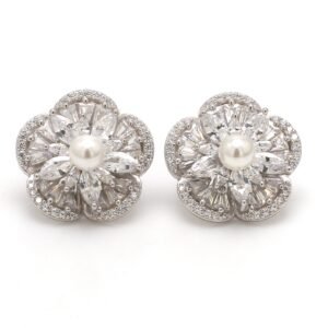 Nirelle White Pearl Studs