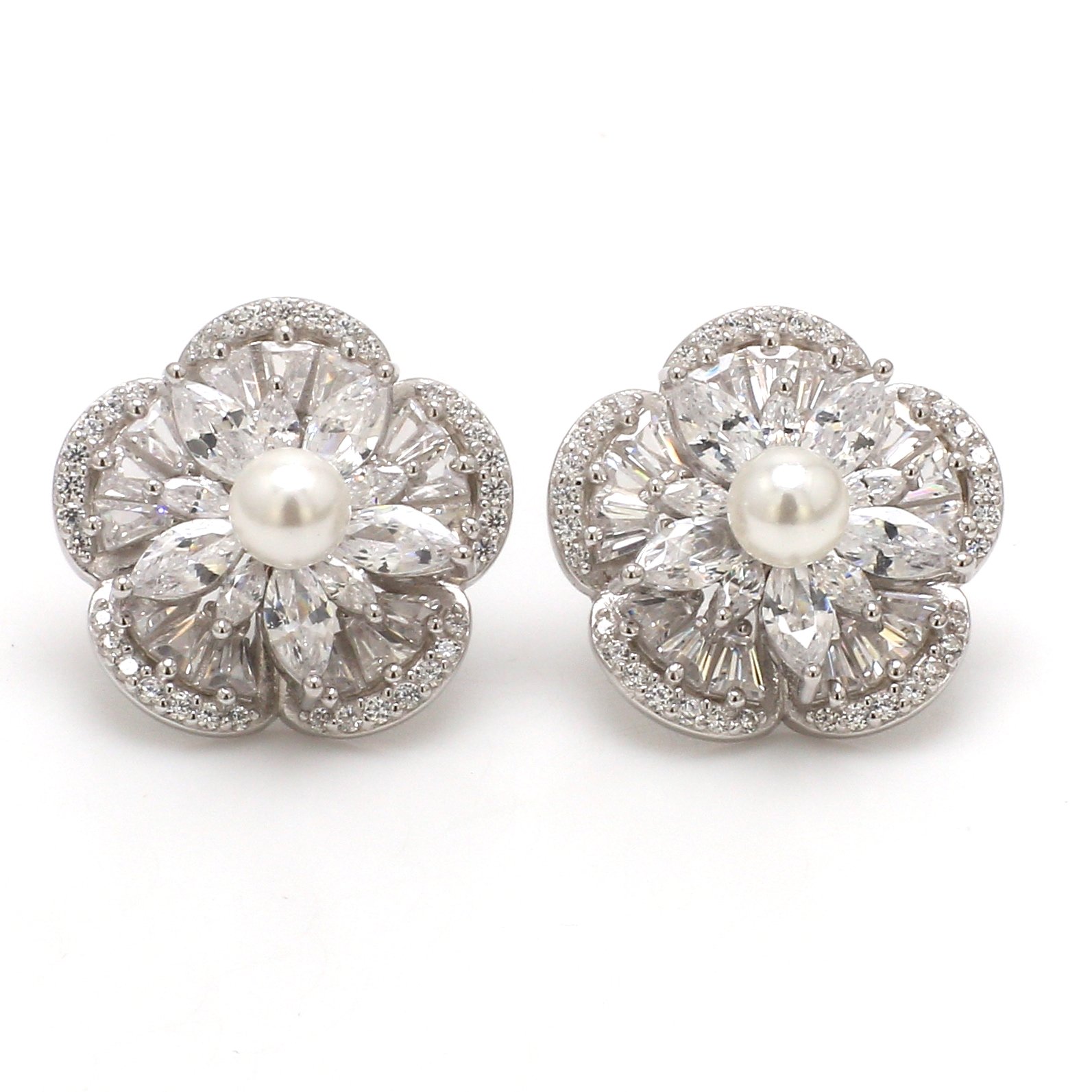 Nirelle White Pearl Studs