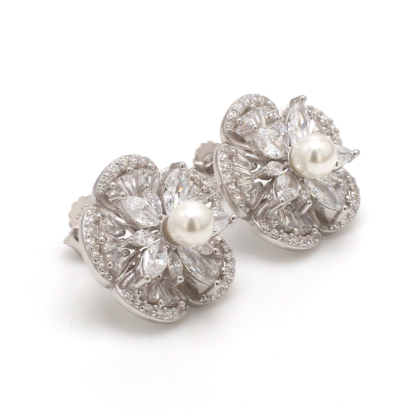 Nirelle White Pearl Studs - Image 2