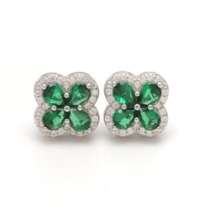 Nirelle Namo Emerald Clover Studs