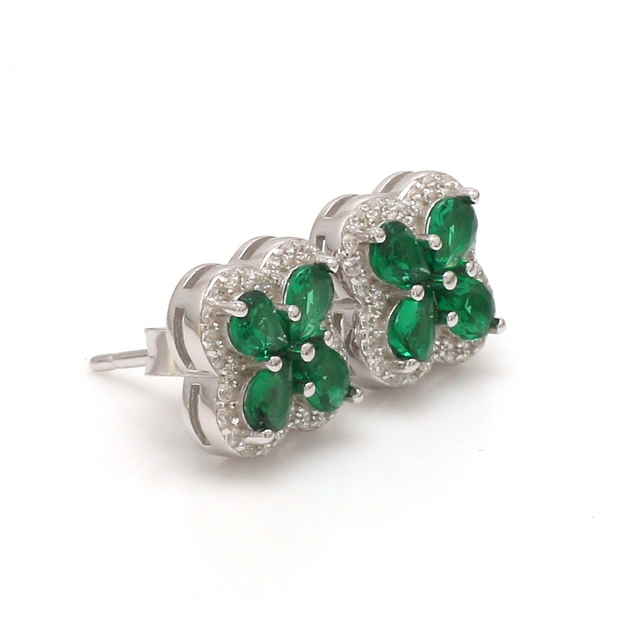 Nirelle Namo Emerald Clover Studs - Image 2