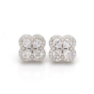 Nirelle Crystal Clover Studs