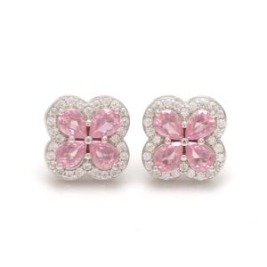 Nirelle Pink Clover Studs