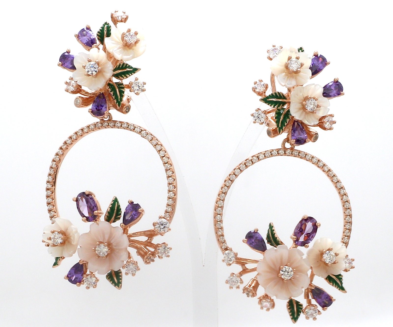 Nirelle Blossom Halo Studs