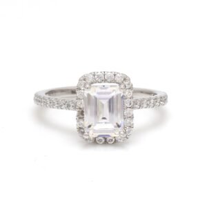 Nirelle Emerald Cut Solitaire Band