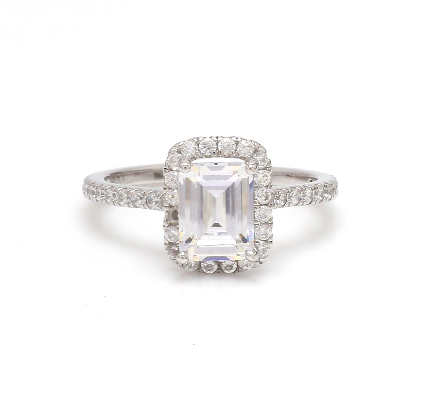 Nirelle Emerald Cut Solitaire Band