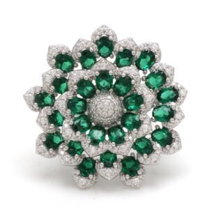 Nirelle Green Floral Ring
