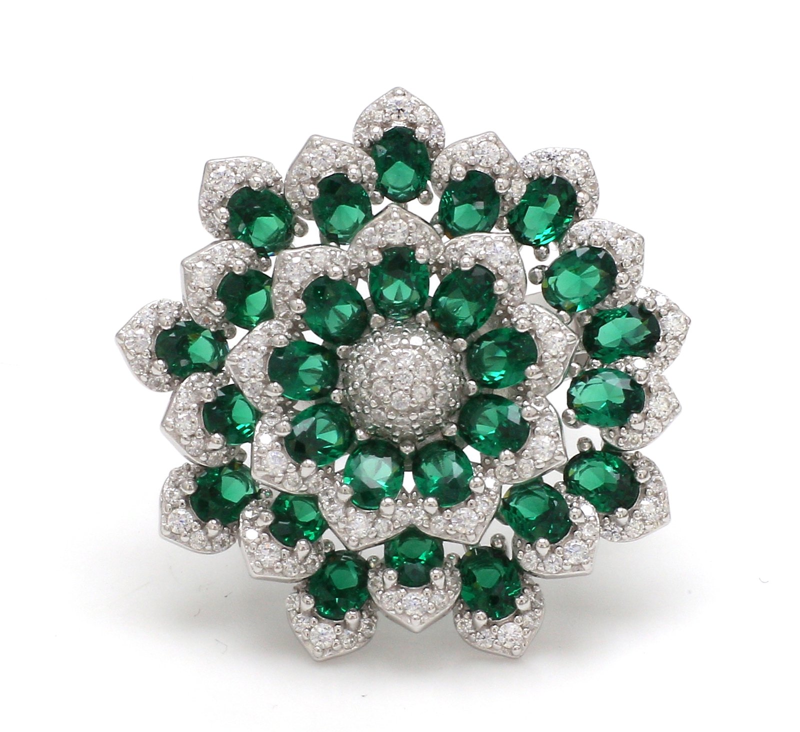 Nirelle Green Floral Ring