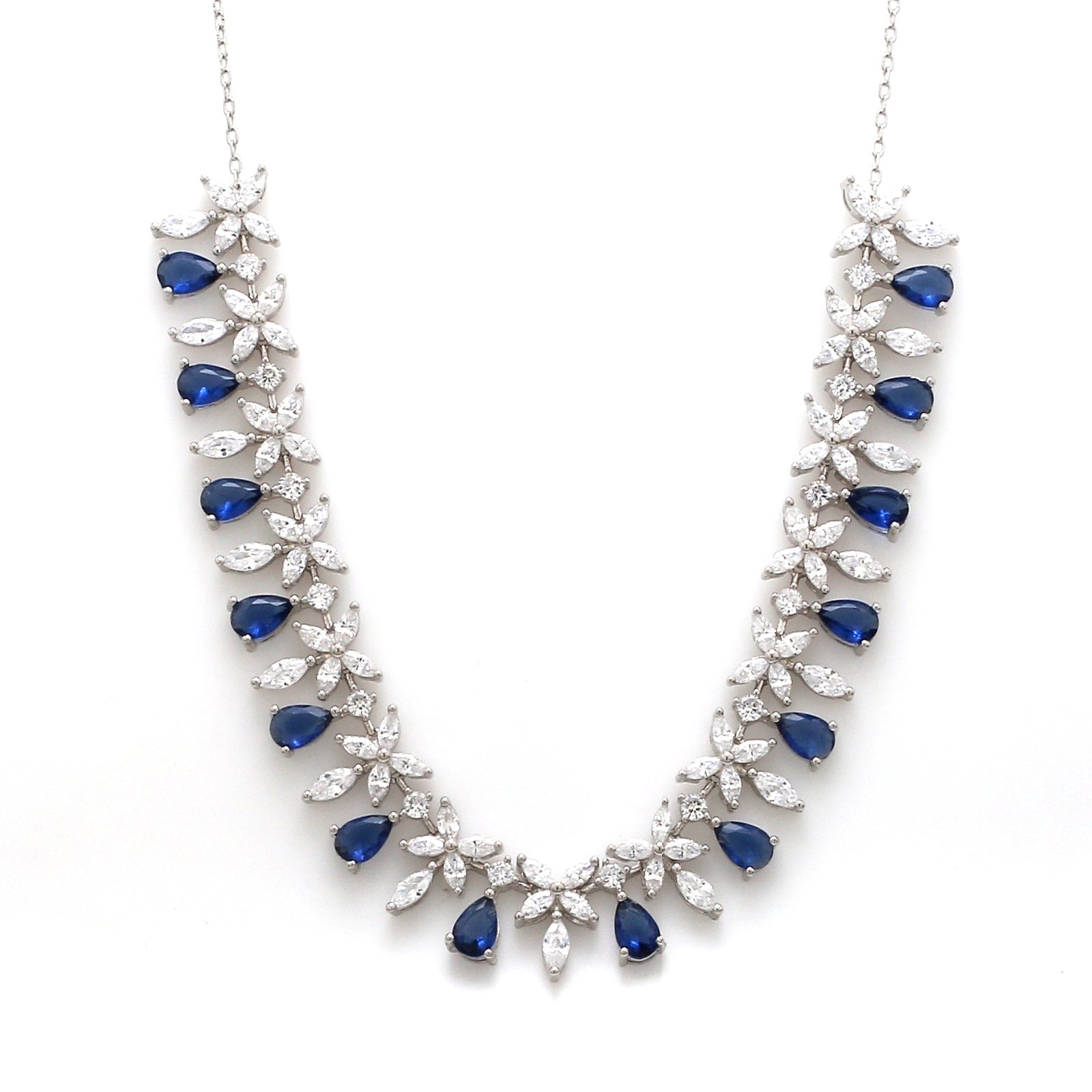 Nano Sapphire Cascade Pendant Set - Image 2