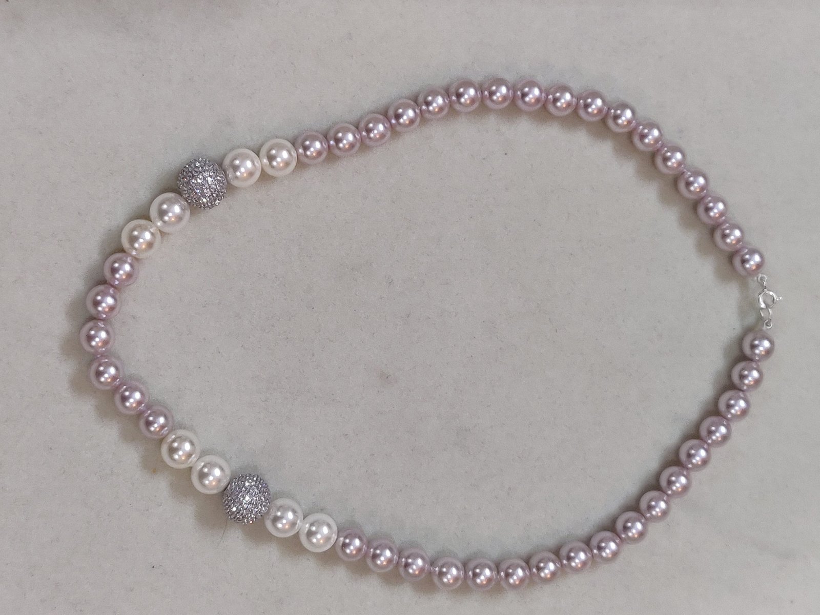 Ocean Pink Pearl Mala - Image 2