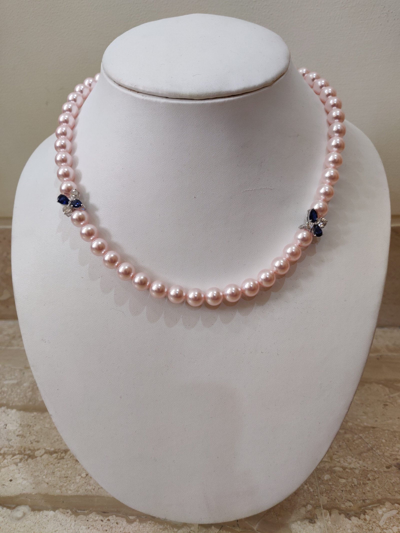 Ocean Pink Pearl Mala