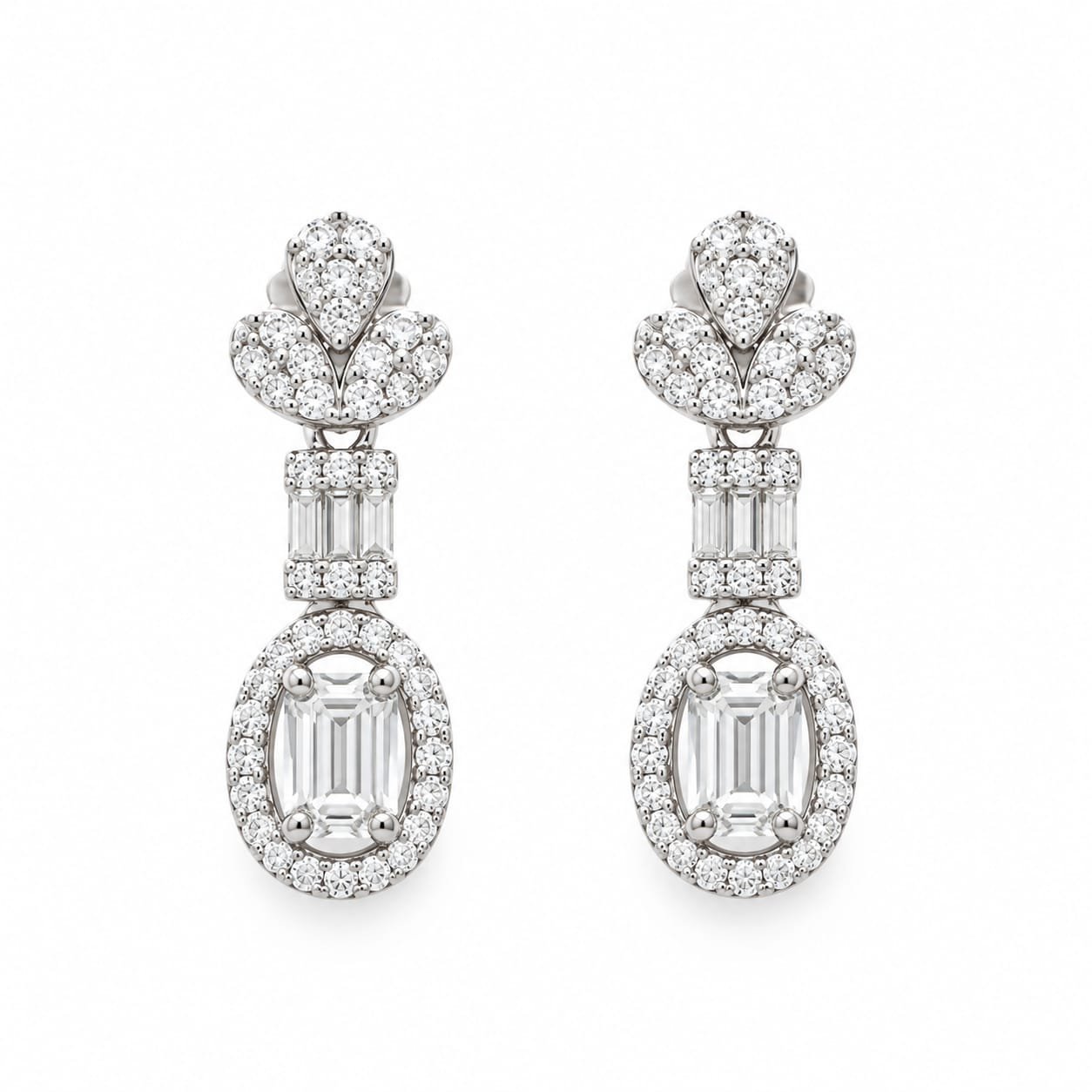 Celestial Bloom Necklace Set (CZ) - Image 2