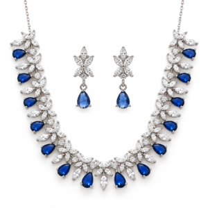 Nano Sapphire Cascade Pendant Set